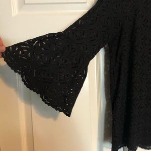 H&M Black Lace Blouse